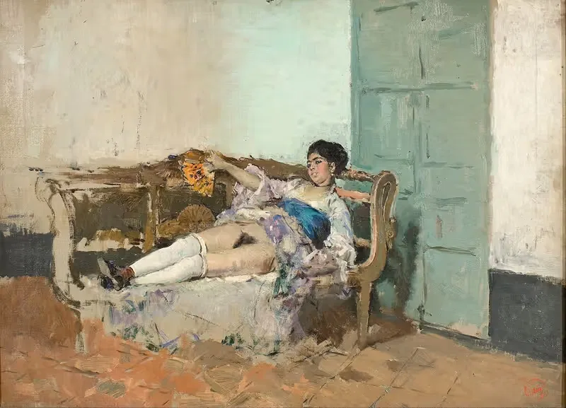 Кармен Бастиан by Мариано Фортунь Марсаль, 1871-1872 — digital art print download