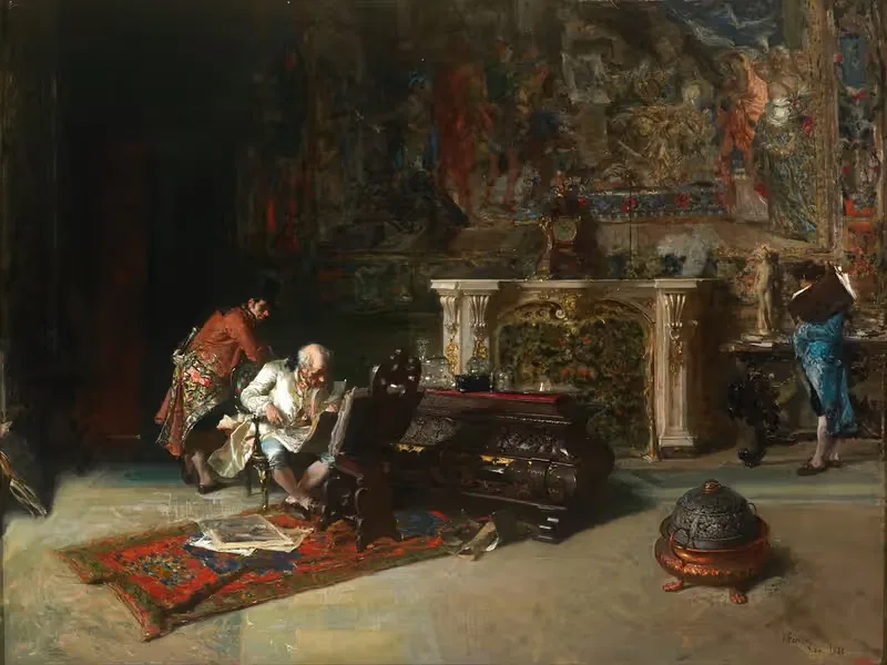 Коллекционер гравюр by Мариано Фортунь Марсаль, 1866 — digital art print download