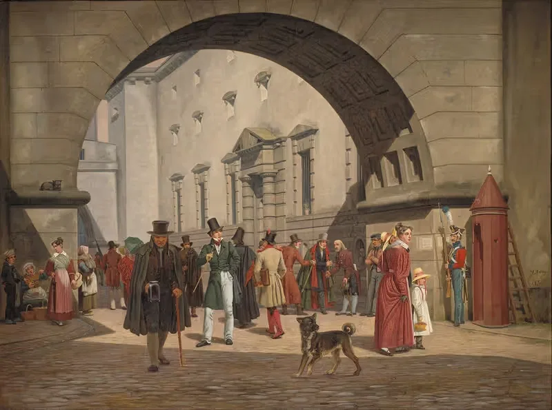The Prison of Copenhagen — Martinus Rørbye