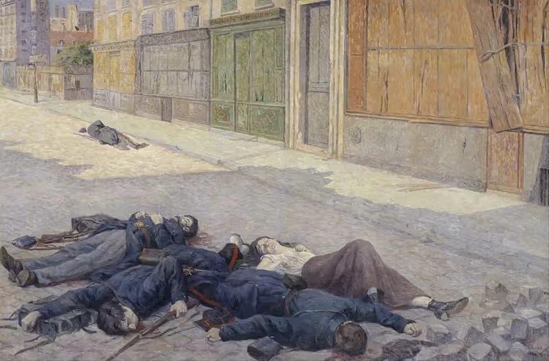 A Street in Paris in May 1871 — Maximilien Luce