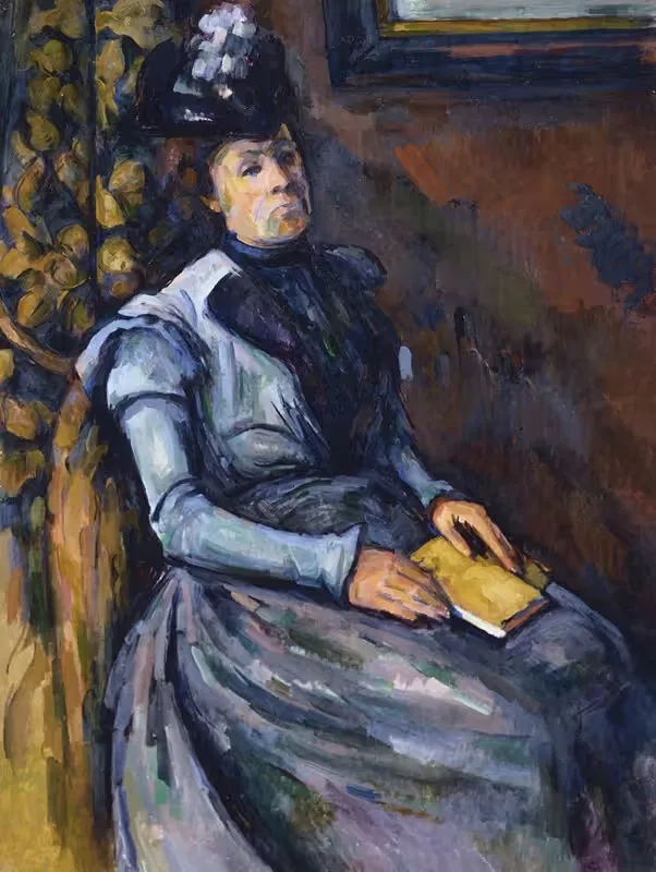 Seated Woman in Blue — Paul Cézanne