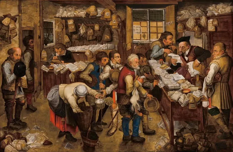 The tax-collector's office — Pieter Brueghel The Younger