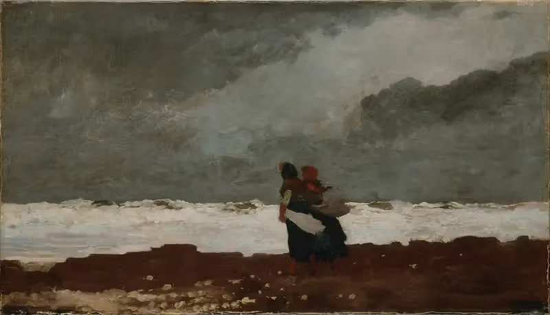 Two Figures by the Sea by Winslow Homer — digital art print download