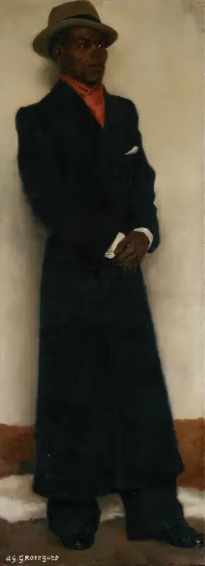 Portrait of a black man — August Grotegoed
