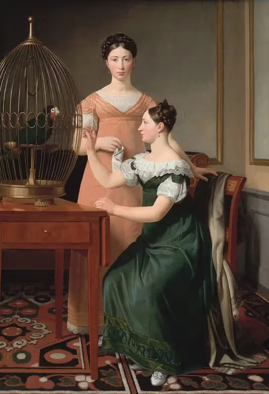 Mendel Levin Nathanson's Elder Daughters, Bella and Hanna — Christoffer Wilhelm Eckersberg