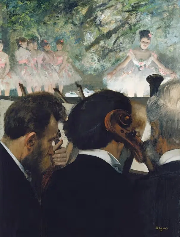 Музыканты оркестра by Эдгар Дега, 1872 — digital art print download