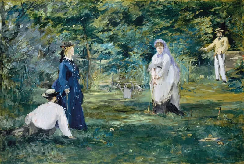 A Game of Croquet — Édouard Manet