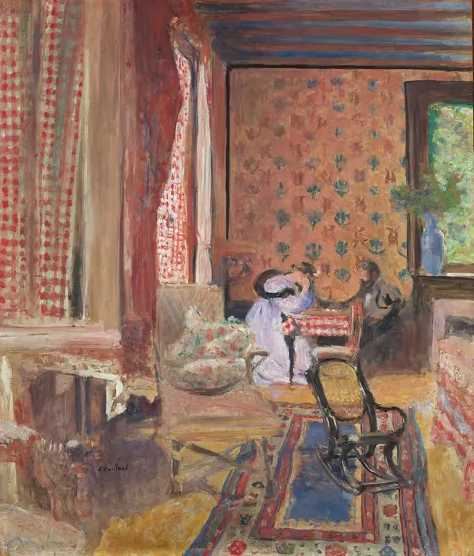 За настольной игрой by Эдвард Вюйяр, 1902 — digital art print download