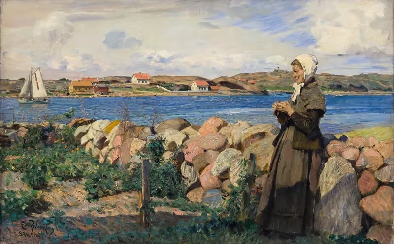 Из Норвежского архипелага by Эйлиф Петерссен, 1894 — digital art print download