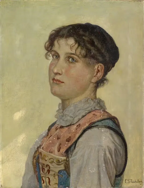 Молодая женщина из Ури by Эрнст Штюкельберг, 1878–1879 — digital art print download