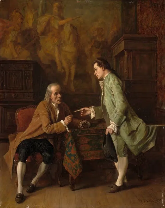 The letter of recommendation — Benjamin-Eugène Fichel