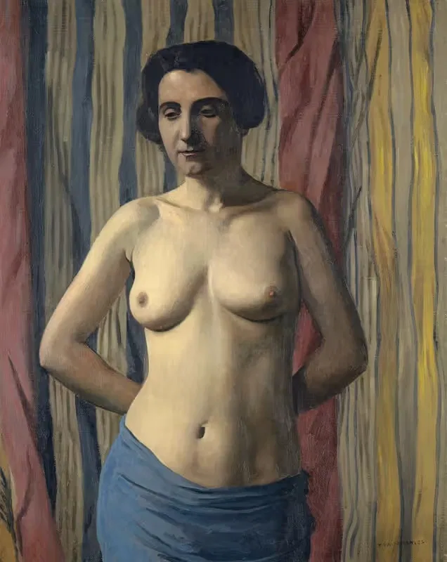 Ню с голубым поясом by Феликс Валлотон, 1922 — digital art print download