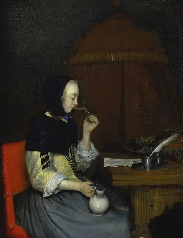 Woman with Wine Glass — Gerard ter Borch