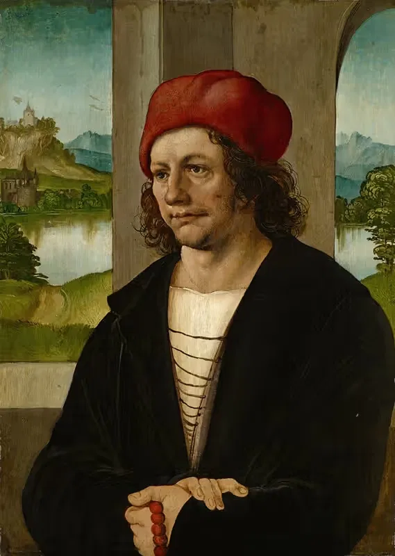 Portrait of a Man with Red Cap — Hans Leonhard Schäufelein