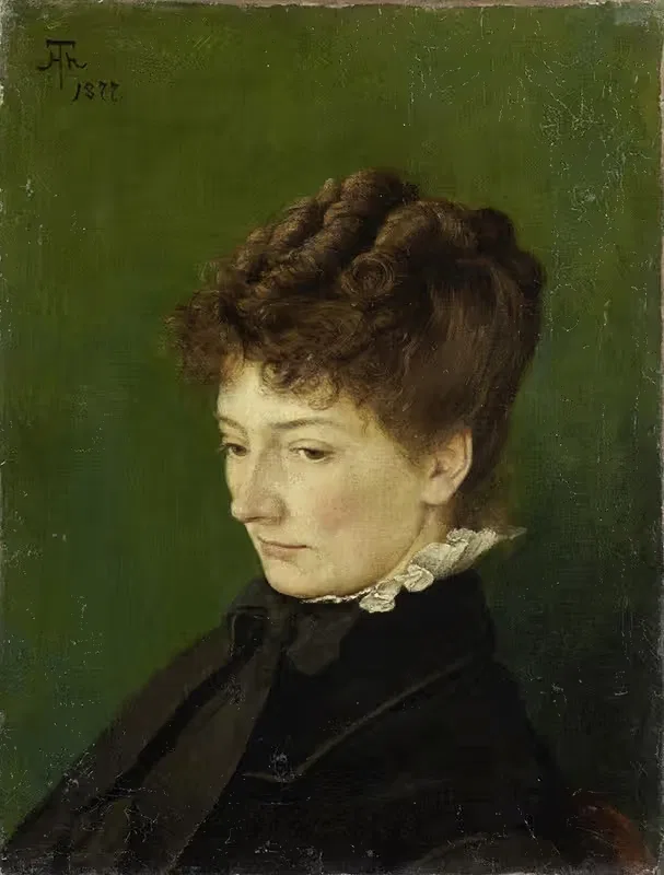Portrait of Ida Müller, née Scholderer — Hans Thoma
