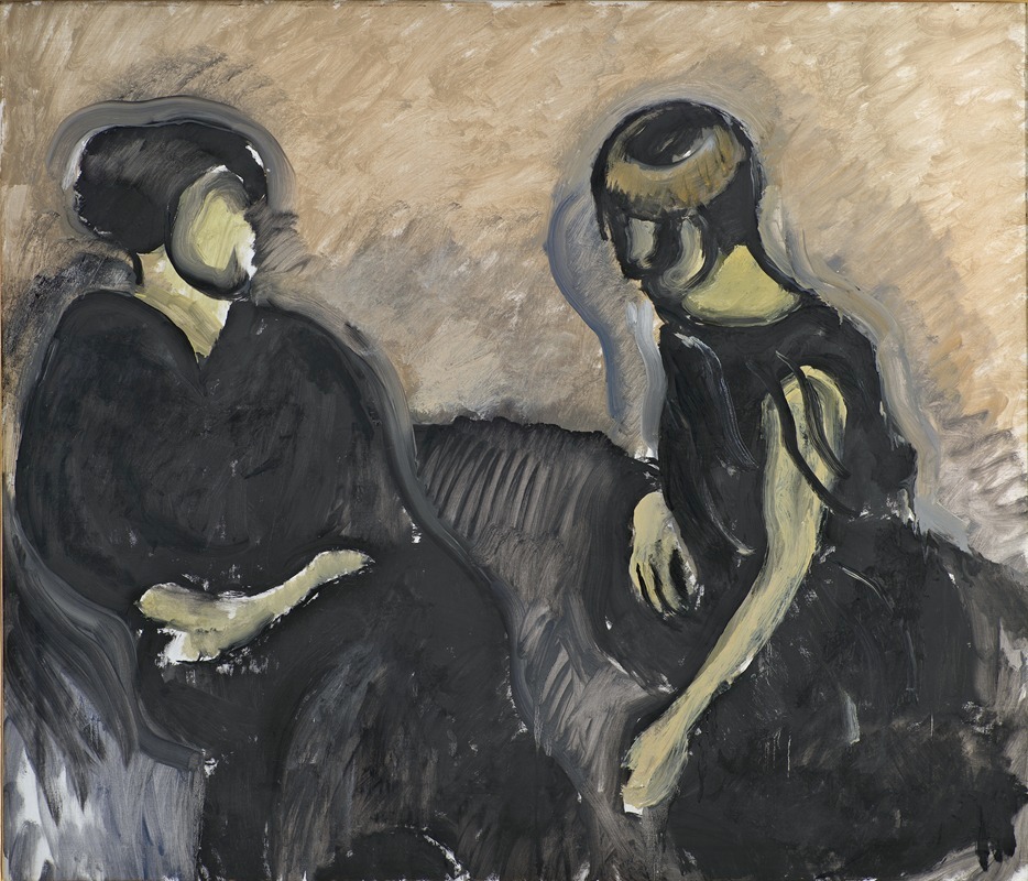 Две леди by Харальд Гирсинг, 1922 — digital art print download