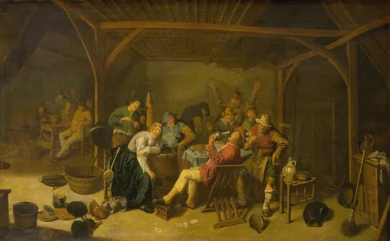 Король бобов пьет by Ян Мьенсе Моленар, 1625 – 1668 — digital art print download