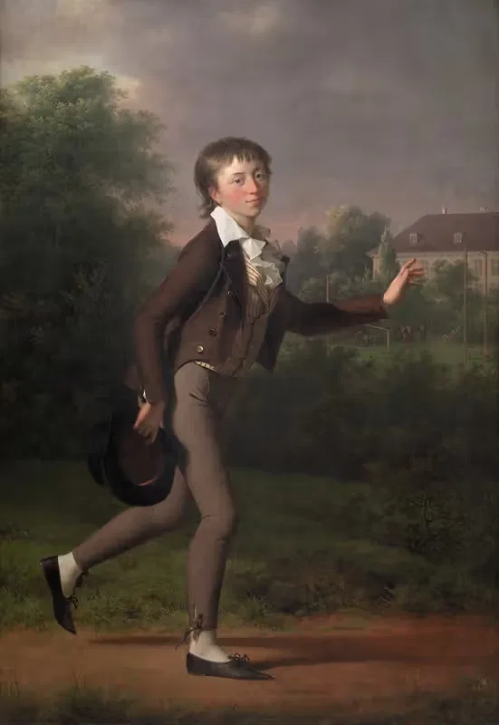 Бегущий мальчик. Маркус Холст фон Шмидтен by Йенс Юэль, 1802 — digital art print download