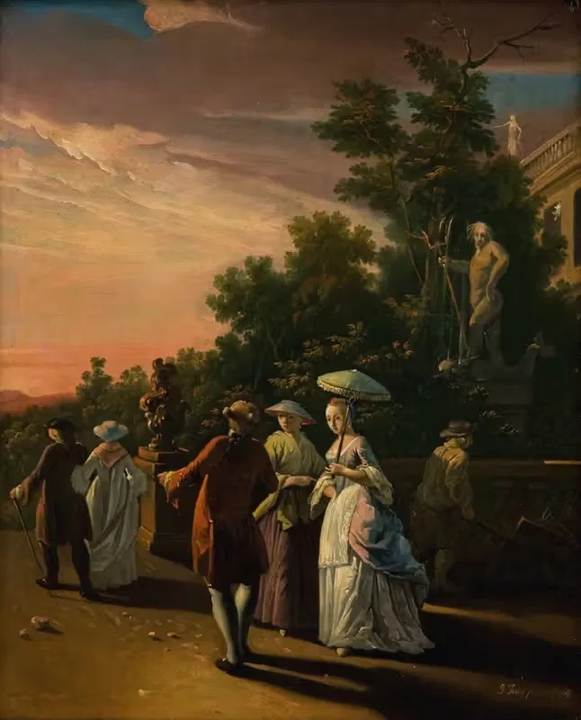 Прогулка в парке by Йенс Юэль, 1764 — digital art print download
