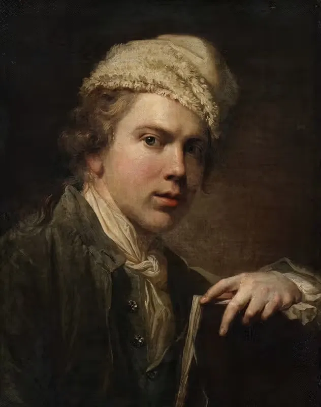 Self-portrait with Portfolio by Jens Juel, 1773 – 1774 — digital art print download