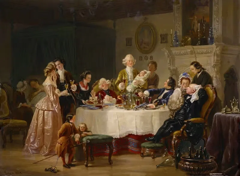 Празднование после крещения by Иоганн Гейер, 1864 — digital art print download