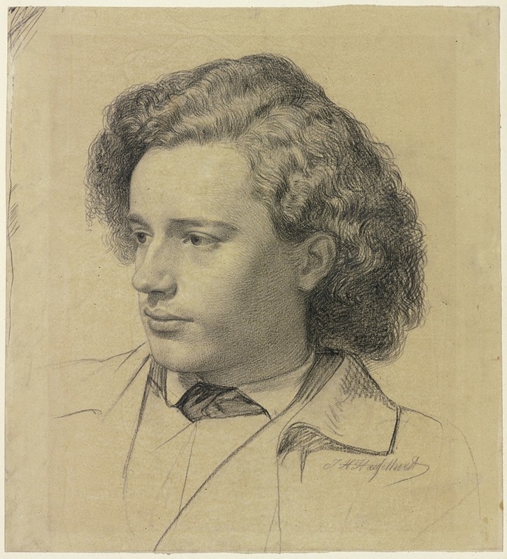 Bildnis des Malers Albert Hendschel — Johann Heinrich Hasselhorst
