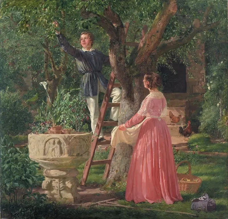The Garden with the Old Font — Jørgen Roed