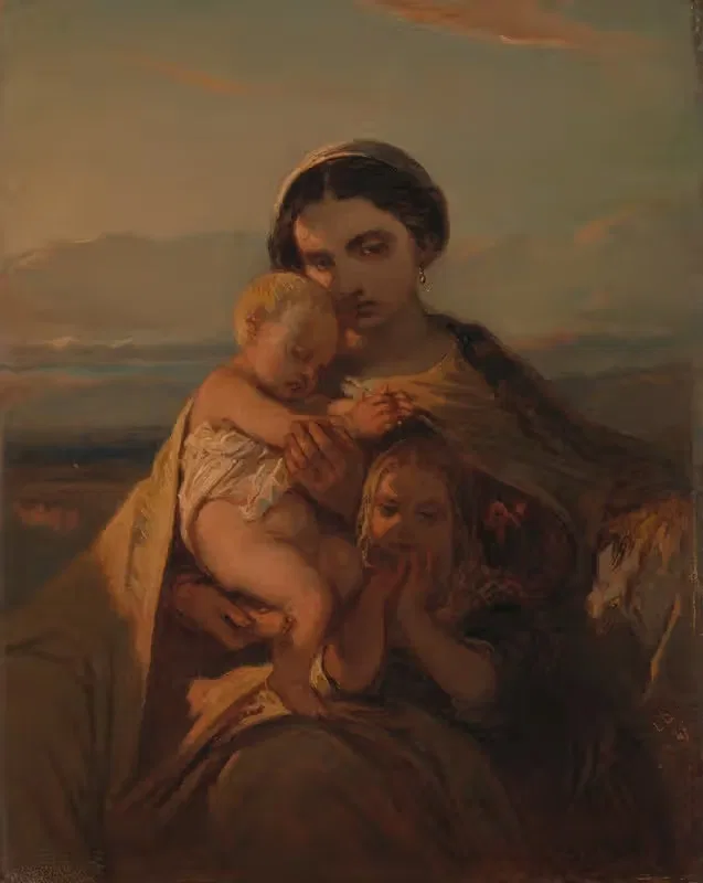 Вечер by Луи Галле, 1849 — digital art print download
