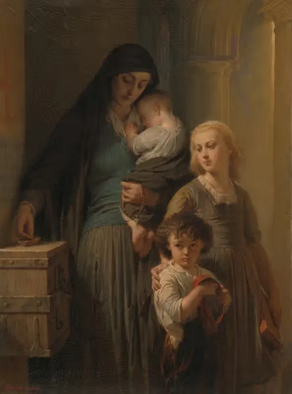 Пенни вдовы by Эдуар-Луи Дюбуф, 1839-1883 — digital art print download