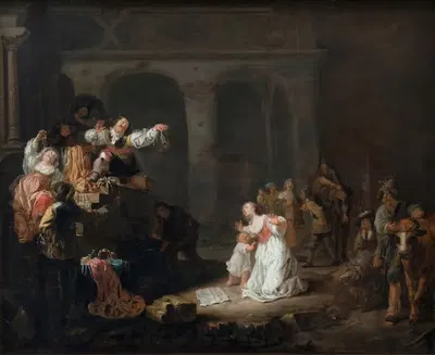 Разграбление усадьбы by Мартен Ступ, 1632 - 1647 — digital art print download