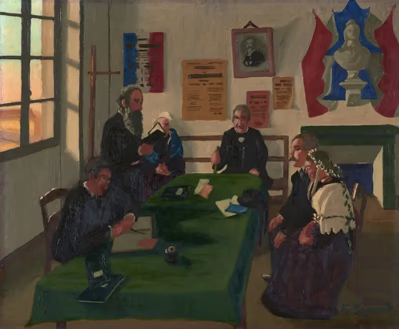Бретонская свадьба by Мариус Боржо, 1913 — digital art print download