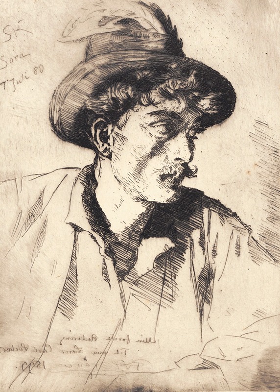 Italiensk landarbejder. Sora — Peder Severin Krøyer