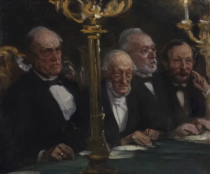 Групповой портрет by Педер Северин Крёер, 1896 — digital art print download
