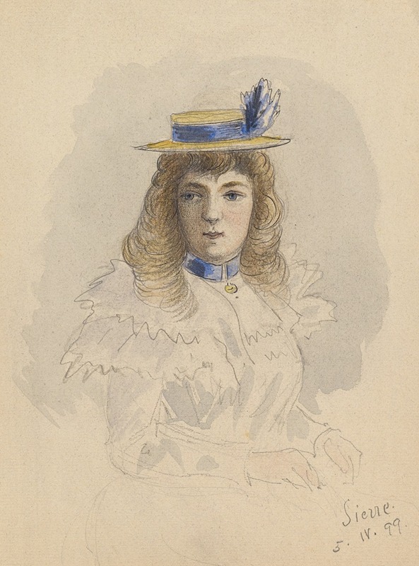 Frau mit Hut von vorne — Paul Franz Otto