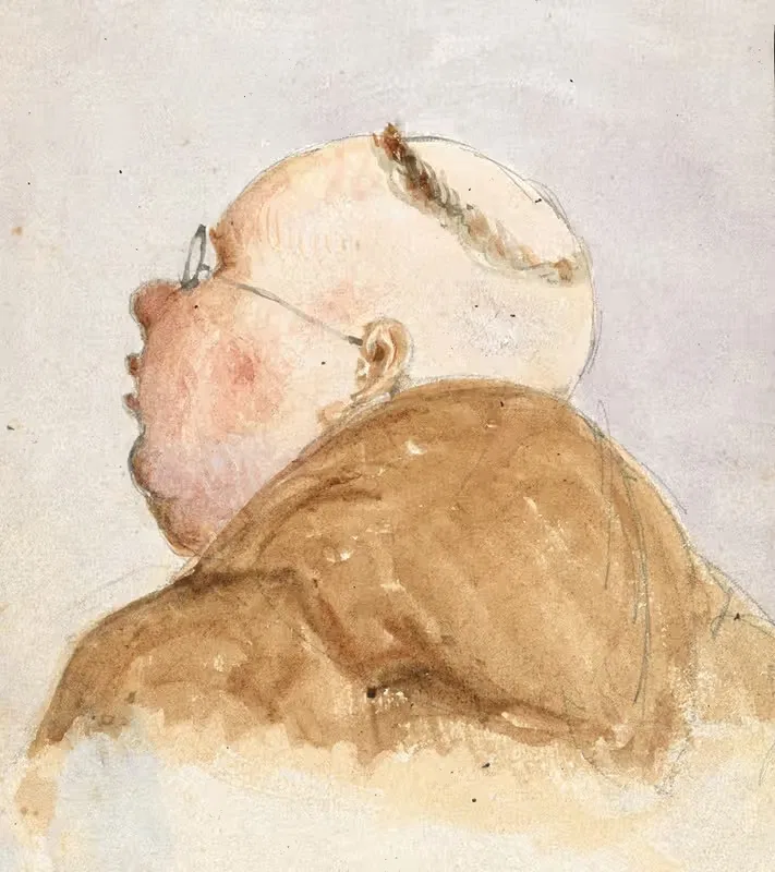 Монах с очками, вид сзади by Пауль Франц Отто, 1839–1927 — digital art print download