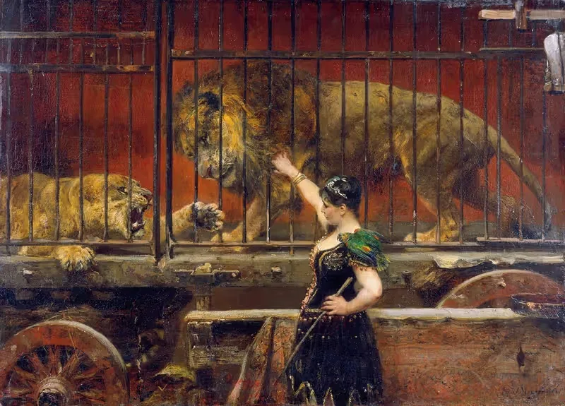 Ревнивая львица by Пауль Фридрих Мейерхейм, 1885 – 1890 — digital art print download