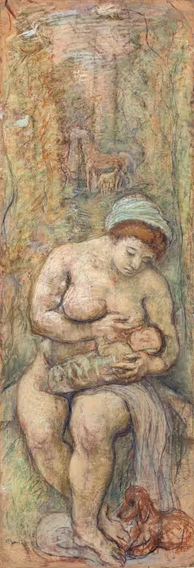 Мать by Роберт Женин, 1917 — digital art print download