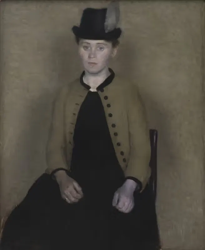 Ida Ilsted, later the Artist's Wife — Vilhelm Hammershøi