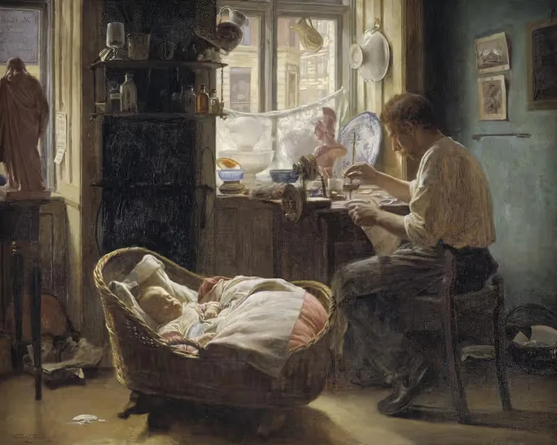У китайского ремонтника by Венцель Торнё, 1890 - 1891 — digital art print download