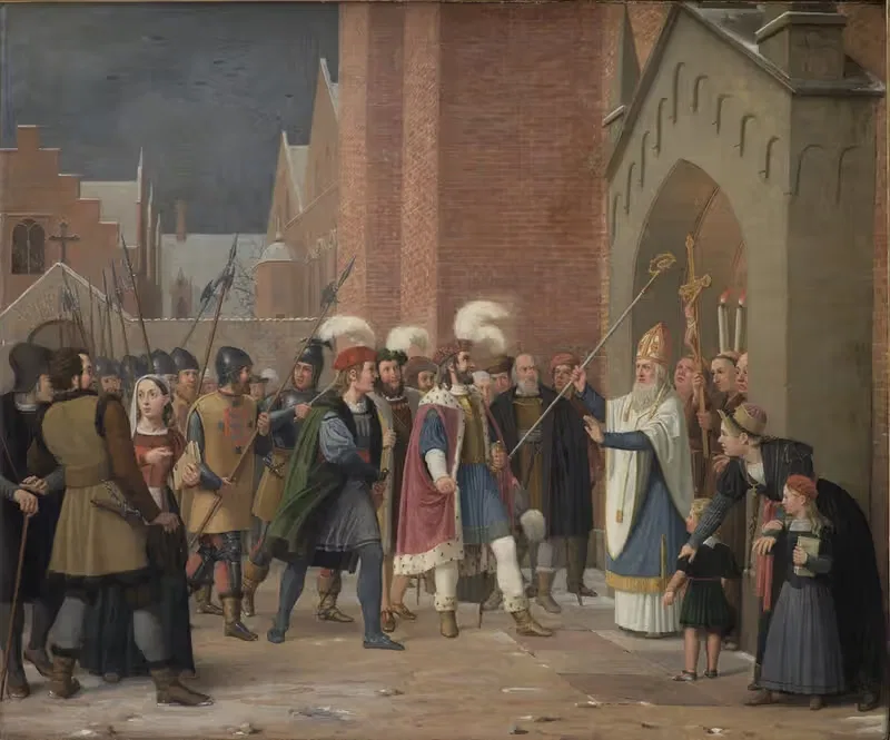 Свенд Эстридсен и епископ Вильгельм by Вильгельм Марстранд, 1832 — digital art print download