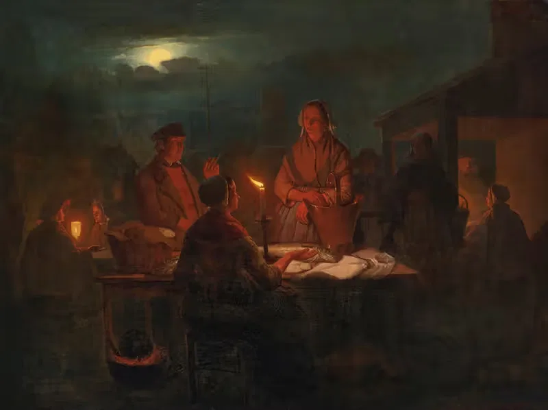 Ночной рынок by Андреас Франсискус Вермеулен — digital art print download