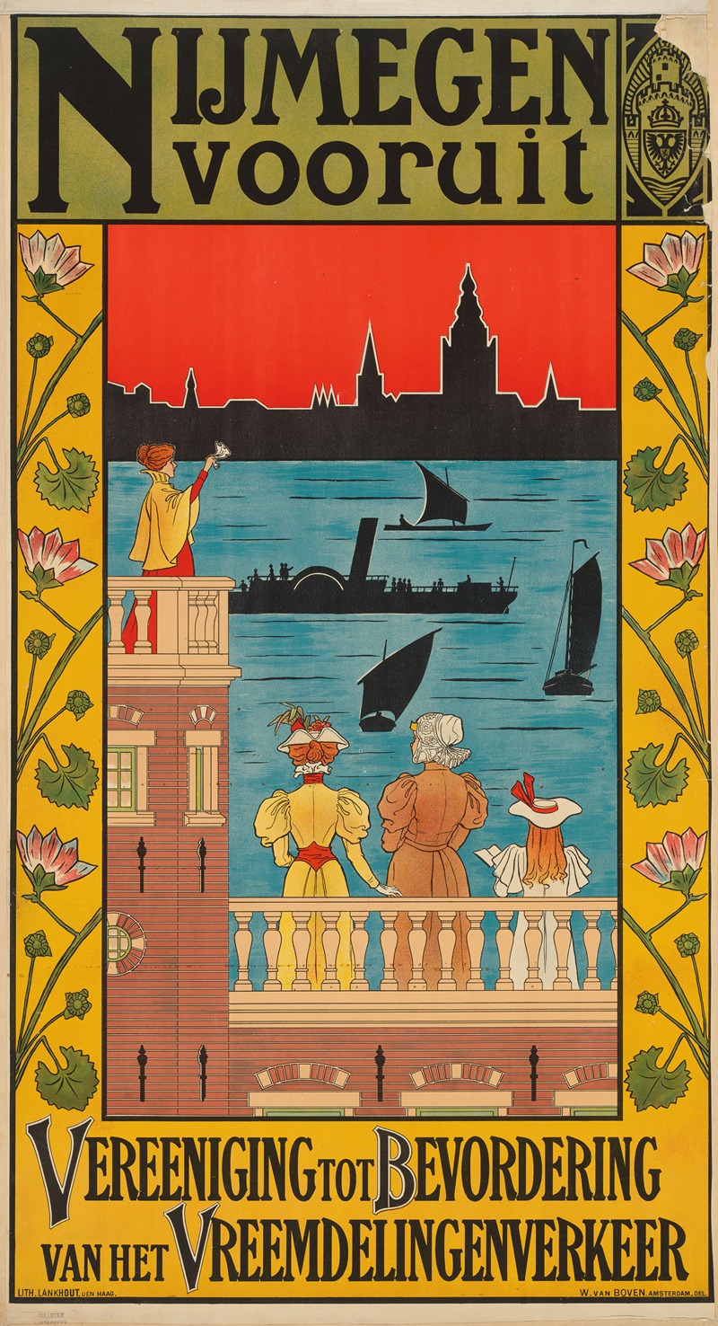 Affiche ter bevordering van het toerisme in Nijmegen — Willem van Boven