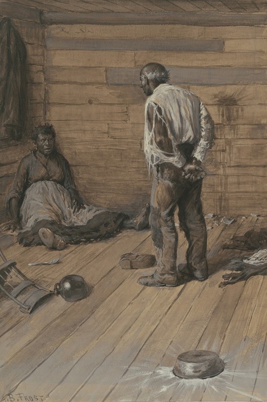 A Conjugal Difference by Arthur Burdett Frost, 1884 — digital art print download