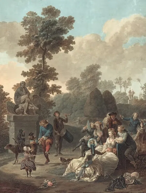 Тамбурин by Шарль-Мельхиор Декуртис, c. 1789 — digital art print download