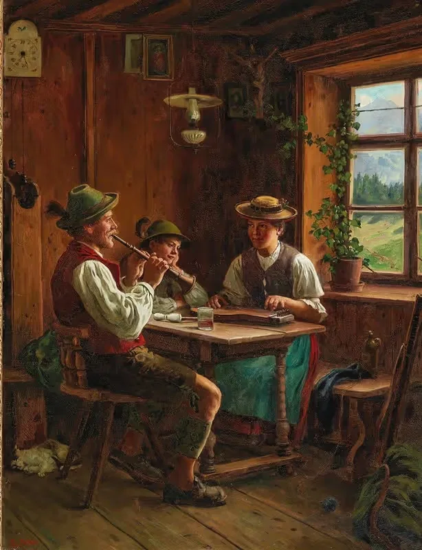 Домашняя музыка by Эмиль Рау — digital art print download