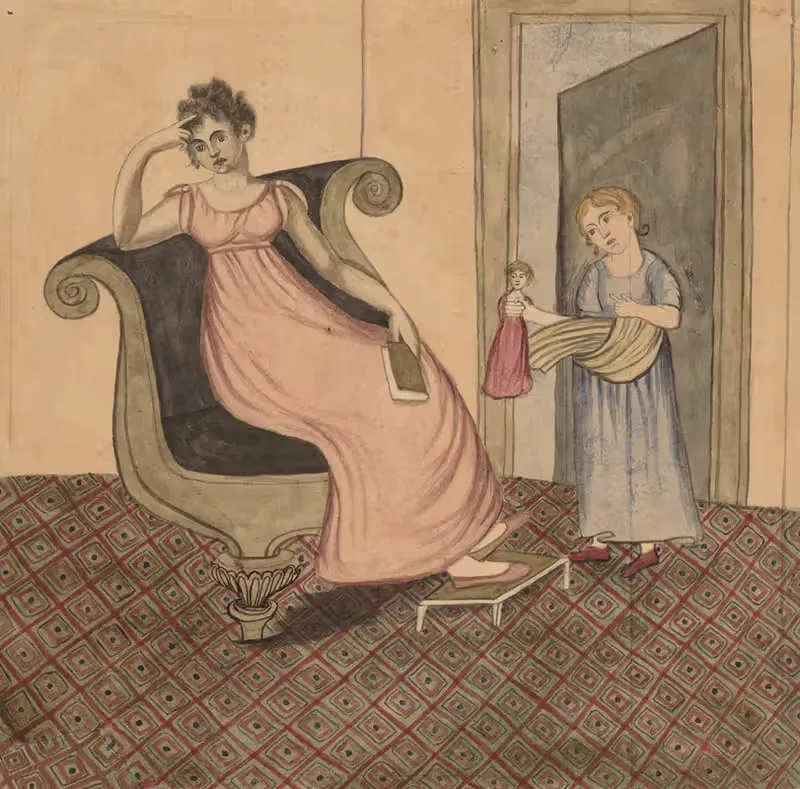 Мать и дитя by Юнис Пинни, c. 1815 — digital art print download