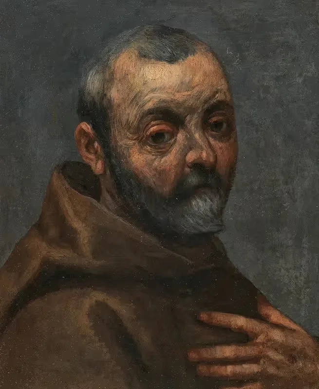 Self-Portrait As A Monk by Jacopo Palma Il Vecchio — digital art print download