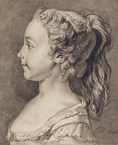 Marie-Rosalie Vanloo by Луи-Марин Бонне, c. 1764 — digital art print download