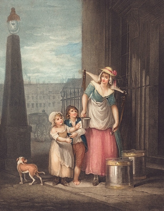 Milk Below Maids by Luigi Schiavonetti, 1793 — digital art print download