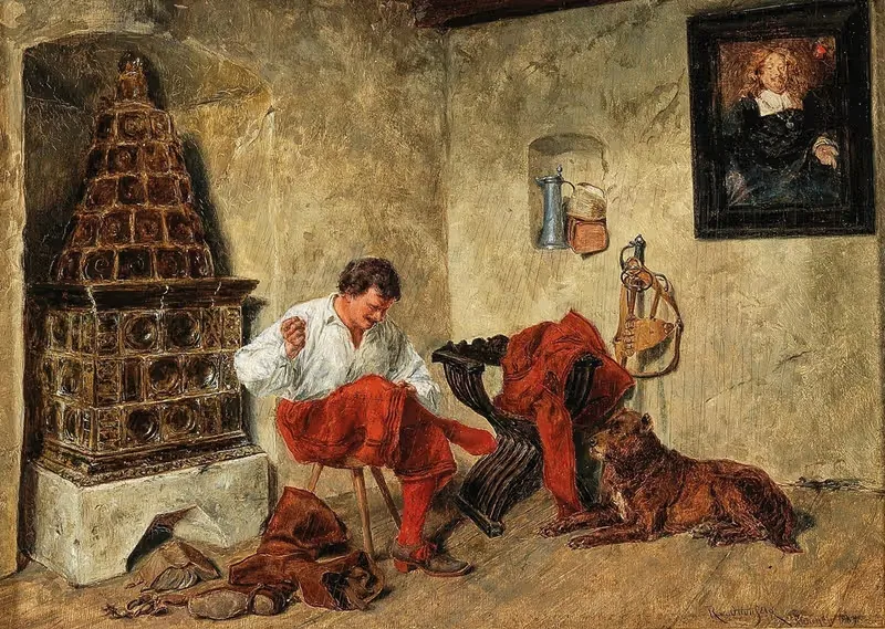 Разорванные штаны by Рудольф Отто фон Оттенфельд, 1889 — digital art print download